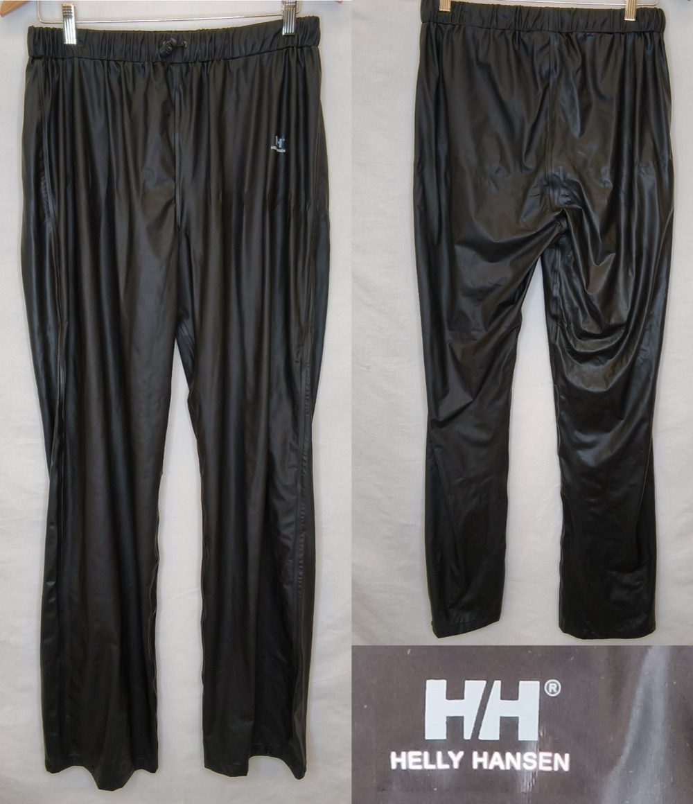 Helly Hansen Work Wear Waterproof Rain Shell Pants Women's XL Black NWT #W5662